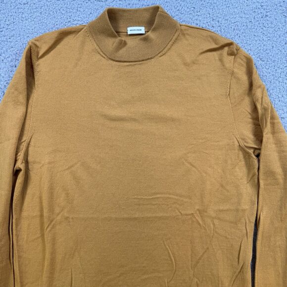 Son Of A Tailor Sweater Mens S Fitted Hi Neck Pullover Merino Wool Lightweight - Picture 3 of 11